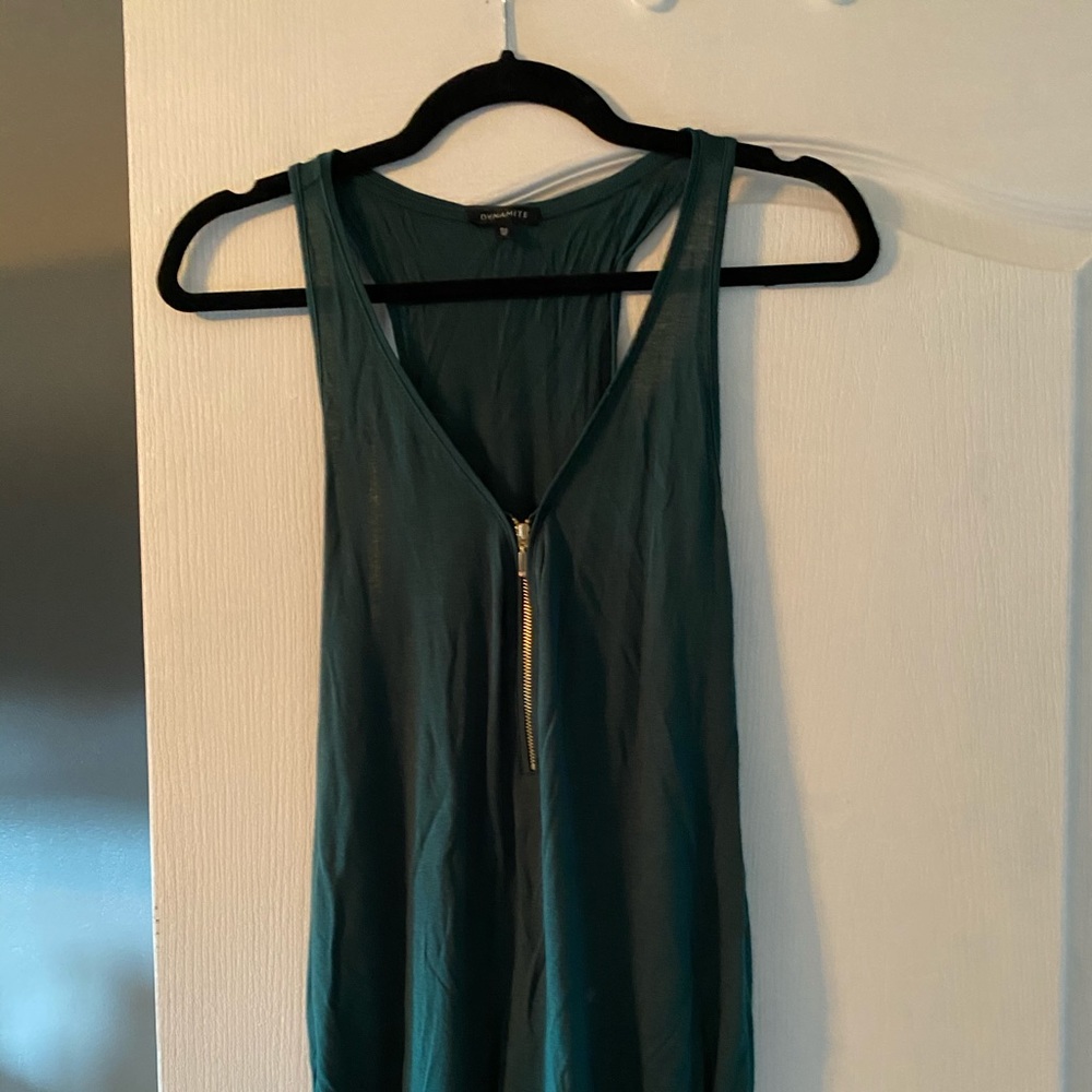 Green tank top!